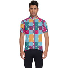Background Pattern Texture Design Dots Wallpaper Men s Short Sleeve Cycling Jersey by pakminggu