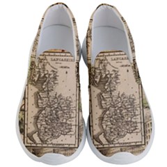 Antique Map Railway Lines Railway Train Char Men s Lightweight Slip Ons by Mog4mog4