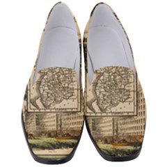 Antique Map Railway Lines Railway Train Char Women s Classic Loafer Heels by Mog4mog4