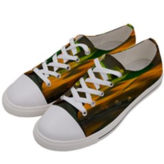 Landscape Usa Nature Washington State Trees Field Palouse Men s Low Top Canvas Sneakers by Bakwanart