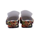 Multicolored Flower Decor Flowers Patterns Leaves Colorful Women s Classic Backless Heels View4