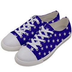 Usa Independence Day July Background Women s Low Top Canvas Sneakers by Vaneshop