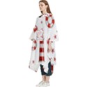 Nautical-seamless-pattern Women s Hooded Rain Ponchos View2