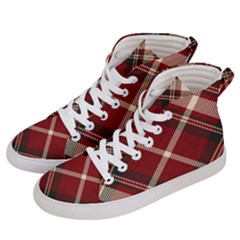 Tartan-scotland-seamless-plaid-pattern-vector-retro-background-fabric-vintage-check-color-square-geo Men s Hi-top Skate Sneakers by uniart180623