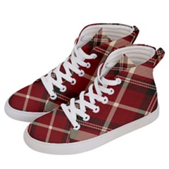 Tartan-scotland-seamless-plaid-pattern-vector-retro-background-fabric-vintage-check-color-square-geo Women s Hi-top Skate Sneakers by uniart180623