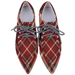 Tartan-scotland-seamless-plaid-pattern-vector-retro-background-fabric-vintage-check-color-square-geo Pointed Oxford Shoes by uniart180623