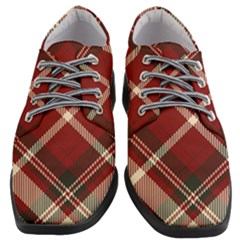 Tartan-scotland-seamless-plaid-pattern-vector-retro-background-fabric-vintage-check-color-square-geo Women Heeled Oxford Shoes by uniart180623