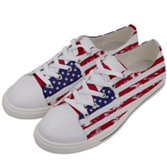 Flag Usa Unite Stated America Men s Low Top Canvas Sneakers by uniart180623