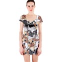 Many Dogs Pattern Short Sleeve Bodycon Dress View1