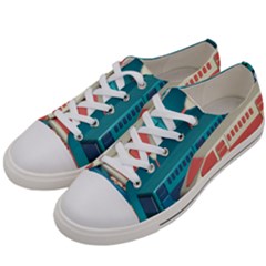 Bridge Transportation Train Toys Women s Low Top Canvas Sneakers by Grandong