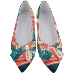 Bridge Transportation Train Toys Women s Bow Heels by Grandong