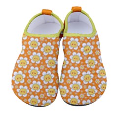 Cute Smile Face Chamomile Kids  Sock-style Water Shoes by flowerland