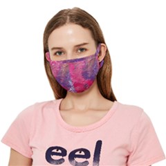 Fuchsia Flow Crease Cloth Face Mask (adult) by kaleidomarblingart