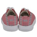 Christmas-pattern-background-green-decorative-star-snow Kids  Low Top Canvas Sneakers View4