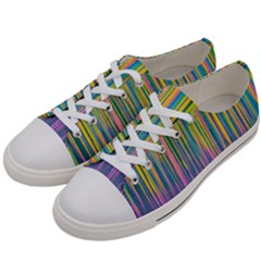 Background-colorful-texture-bright Men s Low Top Canvas Sneakers