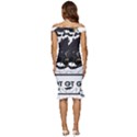 Black Hole T- Shirt Planet Eater Colour T- Shirt Off Shoulder Ruffle Split Hem Bodycon Dress View4