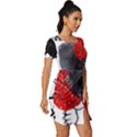Black Hole T- Shirt Planet Eater Colour T- Shirt Fitted Knot Split End Bodycon Dress View3