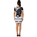 Black Hole T- Shirt Planet Eater Colour T- Shirt Fitted Knot Split End Bodycon Dress View4