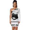 Black Pug Dog If I Cant Bring My Dog I T- Shirt Black Pug Dog If I Can t Bring My Dog I m Not Going Long Sleeve One Shoulder Mini Dress View1