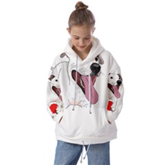 Bulldog T- Shirt Running Bulldog T- Shirt Kids  Oversized Hoodie by JamesGoode