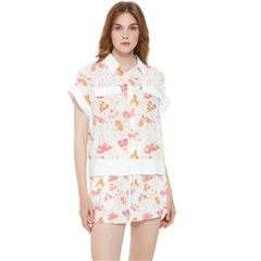 Butterfly T- Shirt Butterflies And Moths Pattern T- Shirt Chiffon Lounge Set by EnriqueJohnson