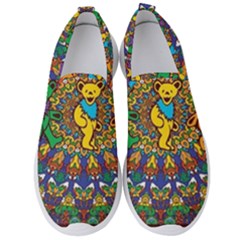 Grateful Dead Pattern Men s Slip On Sneakers by Sarkoni