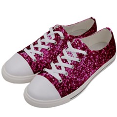 Pink Glitter Men s Low Top Canvas Sneakers by Amaryn4rt