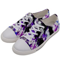 Abstract Canvas-acrylic-digital-design Women s Low Top Canvas Sneakers by Amaryn4rt