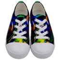 Light Texture Abstract Background Kids  Low Top Canvas Sneakers View1