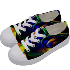 Light Texture Abstract Background Kids  Low Top Canvas Sneakers by Amaryn4rt
