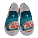 Leaves Boho Plant Bohemian Drawing Women s Canvas Slip Ons View1