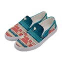 Leaves Boho Plant Bohemian Drawing Women s Canvas Slip Ons View2