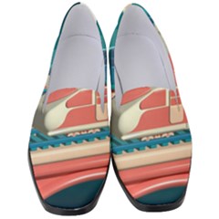 Leaves Boho Plant Bohemian Drawing Women s Classic Loafer Heels by Modalart