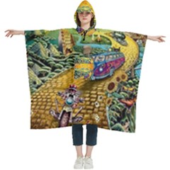 Grateful Dead Golden Road Women s Hooded Rain Ponchos by Bedest