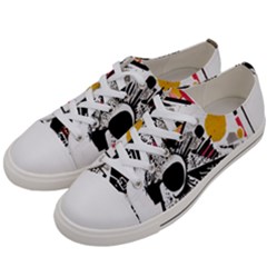 You Wanna Know The Real Me? Women s Low Top Canvas Sneakers by essentialimage