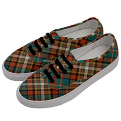 Tartan Scotland Seamless Plaid Pattern Vector Retro Background Fabric Vintage Check Color Square Geo Men s Classic Low Top Sneakers by Ket1n9