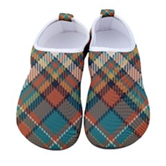 Tartan Scotland Seamless Plaid Pattern Vector Retro Background Fabric Vintage Check Color Square Geo Women s Sock-style Water Shoes by Ket1n9