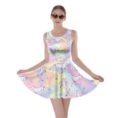 Rainbow Unicorn Horse Colorful Skater Dress by CoolDesigns