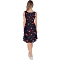 Shooting Star Black Galaxy Knee Length Skater Dress With Pockets View4