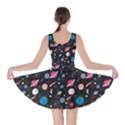 Space Galaxy Black Planet Pattern Skater Dress View2