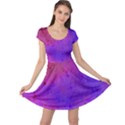 Music Notes Magenta Purple  Musical Double Sided Cap Sleeve Dress View1