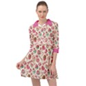 Pink Lollipop Candy Macaroon Cupcake Donut Mini Skater Shirt Dress View1