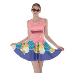 Sprinkle Easter Eggs Pink Skater Dress by CoolDesigns