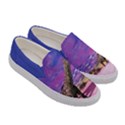 Purple Dinosaur Tyrannosaurus Stylish Party Womens Canvas Slip Ons View3