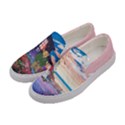 Colorful Adorable Love Bear Pattern Womens Canvas Slip Ons View2