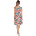 Full Cakes Pink & Teal Cupcake Knee Length Skater Dress With Pockets View4