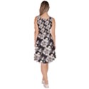 Cat Face Gray Knee Length Skater Dress With Pockets Clone View4