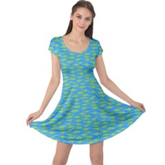 Green Blue Dinosaur Sleeveless Dress by CoolDesigns