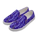 Indigo Lavender Floral Flower Print Womens Slip Ons View2