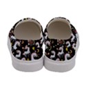 Black Floral Unicorn Print Canvas Slip Ons View4